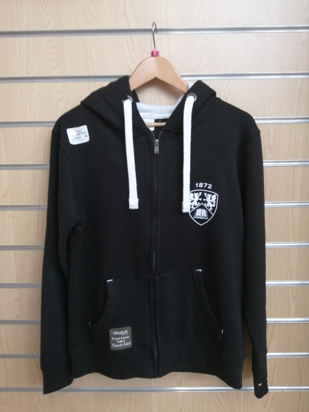 Premium Zip Hoodie Black Small
